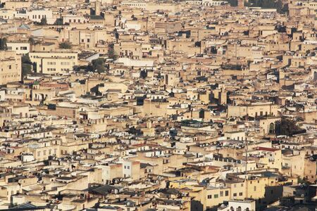 cityscape of the old town of fes moroccoの写真素材