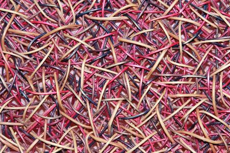 abstract background of colorful rattan bag
