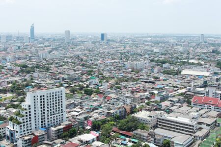bird eyes view of bangkok thailand