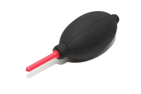 isolated camera air blower in white background