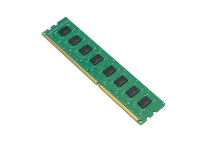 isolated computer ram memory in white background