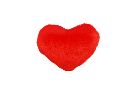 isolated red heartの写真素材