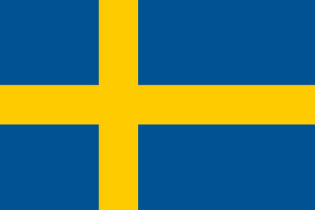 vector of a sweden flagのイラスト素材