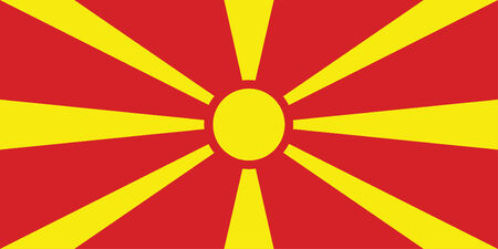 vector background of macedonia flagのイラスト素材