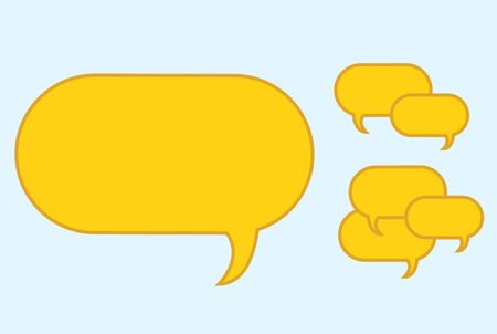 vector of yellow quote boxes