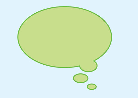 vector of green idea  bubble boxのイラスト素材