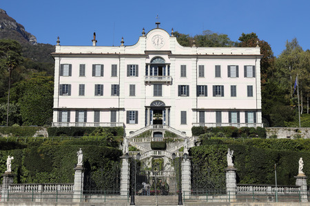 Villa Carlotta on lake Como Italyのeditorial素材