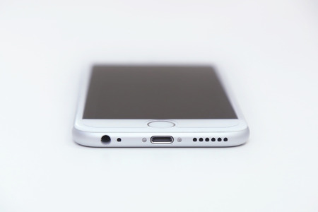 BANGKOK, THAILAND -OCTOBER 15, 2014: the new apple iphone6  on 15 OCTOBER 2014 in Bangkok Thailand.のeditorial素材