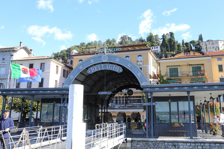 BELLAGIO, ITALY - OCTOBER 23, 2014:  Bellagio in Italy on October 23,2014. Bellagio is one of the famous town in lake como.のeditorial素材
