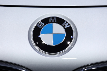 BANGKOK, THAILAND - MARCH 28, 2015: Logo of  BMW car  on March 28 2015 in Bangkok Thailand.のeditorial素材