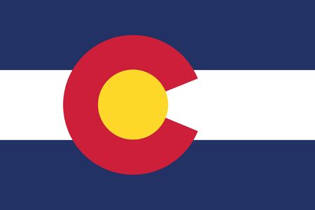 vector background of colorado state flag americaのイラスト素材