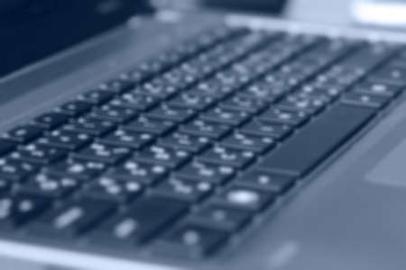 closeup image of laptop keyboard on the tableのeditorial素材