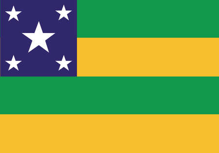 vector background of sergipe state flagのイラスト素材