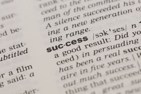 success word in a dictionaryの写真素材