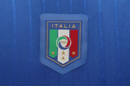 BANGKOK, THAILAND - JUNE 29, 2016: The Italy National Football Jersey on June 29,2016 in Bangkok...