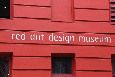 SINGAPORE - SEPTEMBER17, 2016: View of Red Dot Design Museum  on September 17, 2016 in Singapore.のeditorial素材