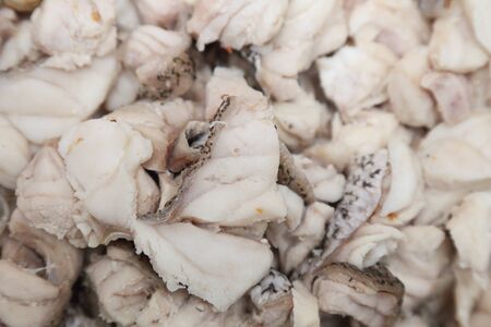 Background of boiled sea bass