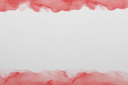 background of red  watercolor paper texture with blank spaceの写真素材