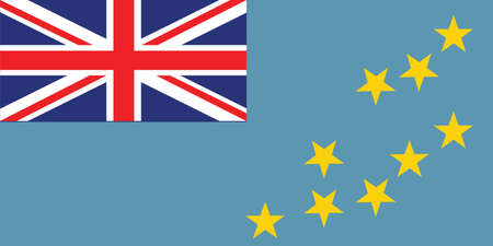 Vector of tuvalu flagのイラスト素材