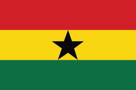 vector background of ghana flagのイラスト素材