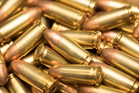 background of 9mm bullet