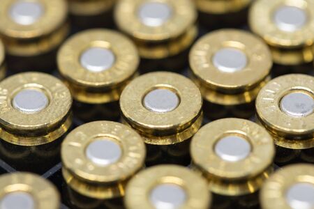 background of 9mm bulletの写真素材