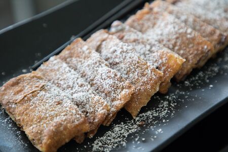 Fried Chinese Red Date on a Platedの写真素材