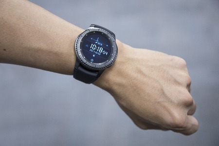 BANGKOK, THAILAND - OCTOBER 2: The New Samsung Galaxy Gear S3 Watch on October 2 ,2017. in Bangkok...