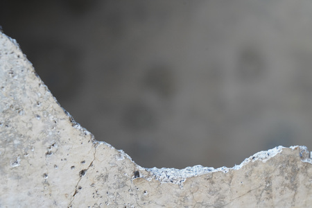 broken stone wall with blank spaceの写真素材