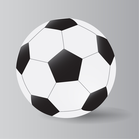 vector of soccer ball on white backgroundのイラスト素材