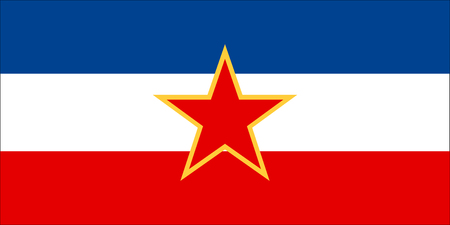 Vector of Yugoslavia flagのイラスト素材