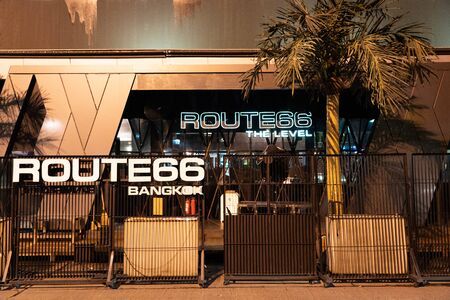 BANGKOK, THAILAND - AUGUST 22 : View of Route 66 Nightclub at Royal City Avenue or RCA one of the...