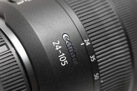 BANGKOK, THAILAND - October 24, 2018 : The New  Launched  Canon EF 24-105mm f4L IS USM Lens