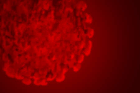 Blurred llustration of Covid-19 Corona Virus