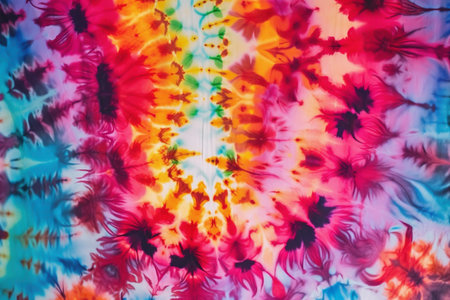Tie Dye Background Pattern Created with Generative AI Technologyの素材