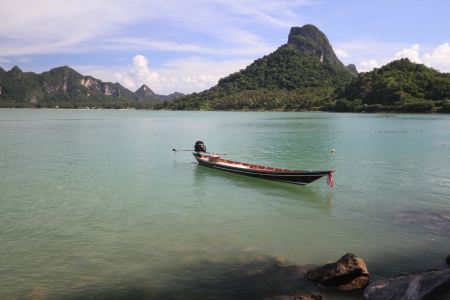 Beautiful beach of Thailand, no people の写真素材