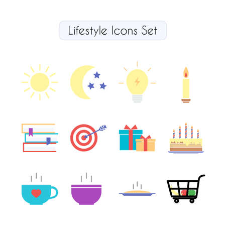 Lifestyle icons setのイラスト素材