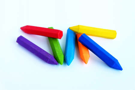 Colorful eraserの写真素材