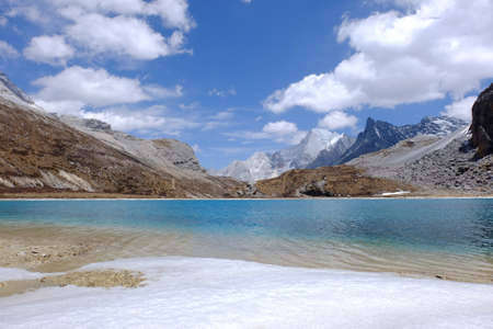 The Milk Lake at Yading Nature Reserve Chinaの写真素材