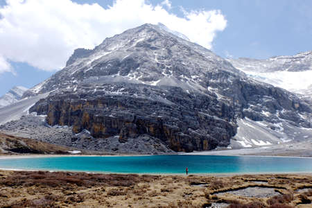 The Milk Lake at Yading Nature Reserve Chinaの写真素材