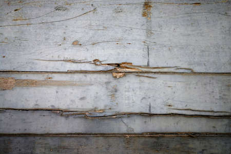 Background of Old wooden wall painted with silverの写真素材