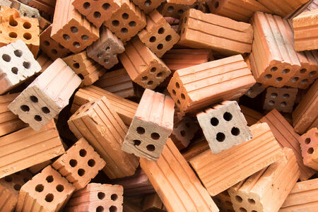 The bricks used in building construction の写真素材