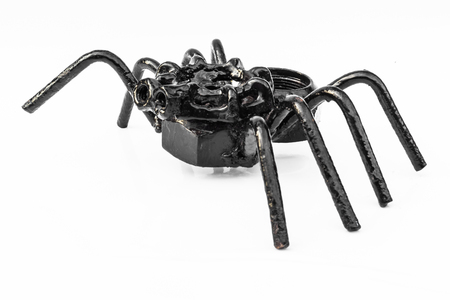 Black Spider made ââfrom scrap metal.の写真素材