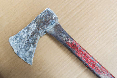 Axe with a handle made of metal 