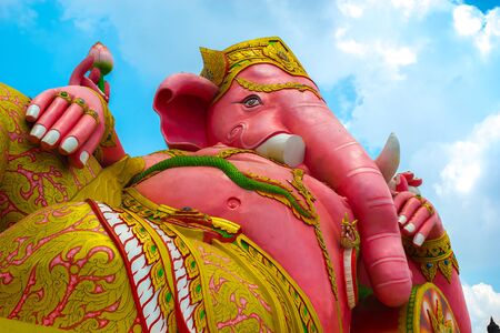 Ganesh in Chachoengsao The largest in Thailand.This statue is located in public area.の写真素材
