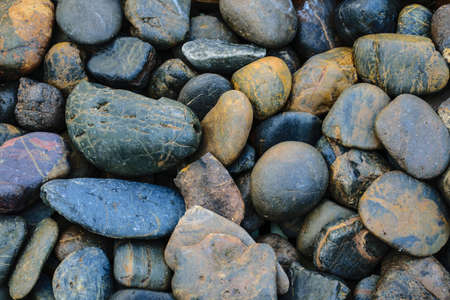 Randomly Arrange of Colorful Rockの写真素材