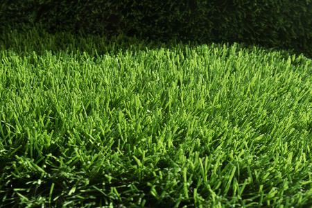 Artificial turf with sunshineの写真素材