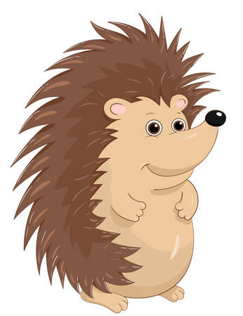 Cute hedgehog.Cartoon vector.のイラスト素材