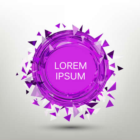 Vector abstract shape. Circle shape swirl design. Vector isolated on white. Logo.のイラスト素材