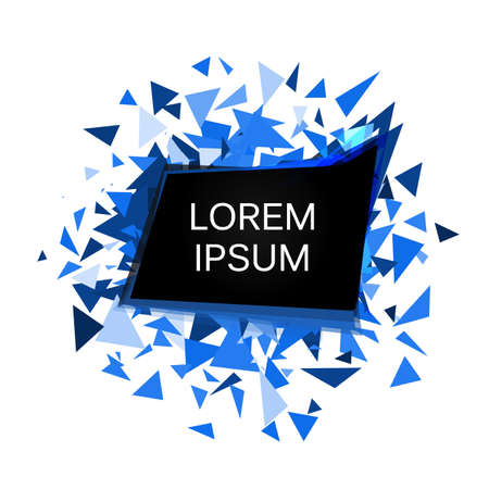 Abstract banner.Vector explosion background.Blue template for poster, flyer, banners or other design.のイラスト素材